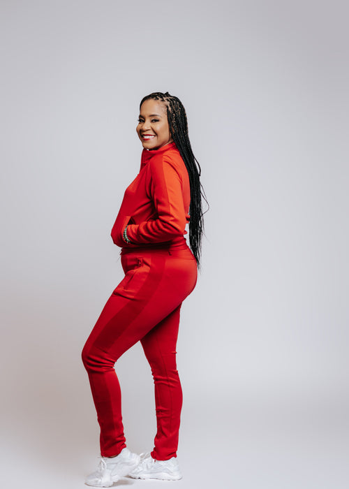 Red Track Suit