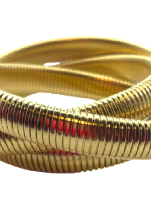 Gold Twisted Cobra Bangles